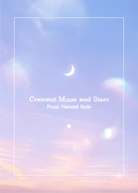 Crescent moon and stars #43