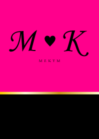 INITIAL -M&K- Pink