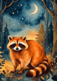 stampAI-little raccoon-Sm8eRd