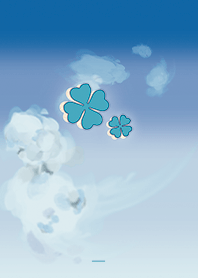 Blue : Sky and clover