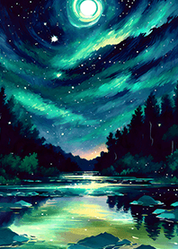 Beautiful starry night view#2792