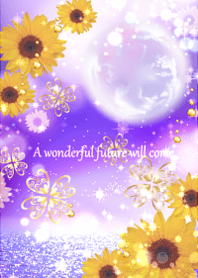 Opening Sunflowers and Moon11.