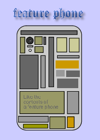 スマホの中が透けた感じの着せ替えです。