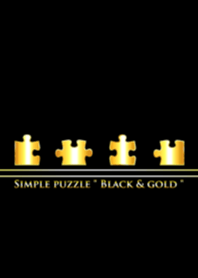Simple puzzle " Black & gold "