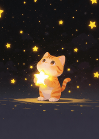 A cat in the vast expanse of space.