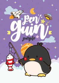 Penguin Lovely Galaxy purple