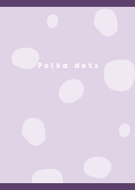 Polka dot pattern02 on purple