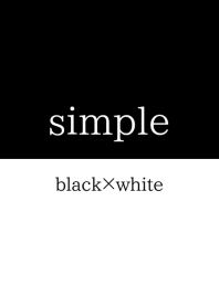 simple black and white theme.
