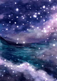 夜の月 月の海 #4jb_14。