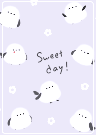 purple Fluffy White Birds Days04_2