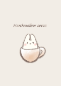 Marshmallow cocoa Rabbit*-beige-