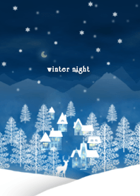 雪の冬夜