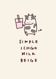 simple Strawberry milk beige