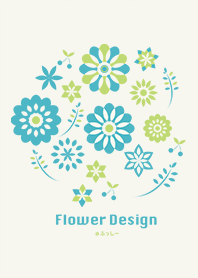 Flower Design-mint-@Fusshi