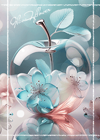 Greige glass flower02_2