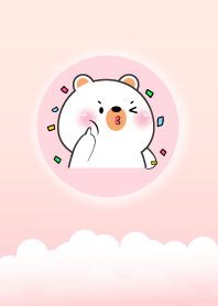 Simple Lovely White  Bear Theme