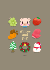 Winter fruit and pig design01