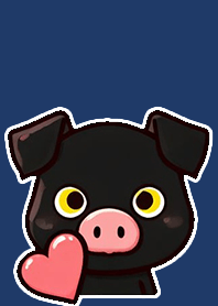 Cute Little Black Pig 3