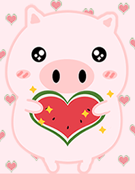 หมูอ้วนกับแตงโม