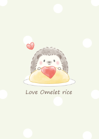 Hedgehog and omelet rice -green- 2