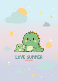 Dino Love Summer Pastel