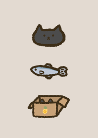 Black Cat And Fish