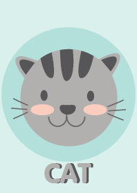 Cute Gray Cat theme