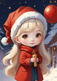 Girl celebrating the New Year 072397