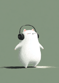 Fluffy Fur and Muted Green Dreams