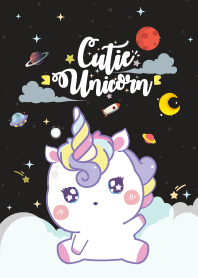 Unicorns Baby Galaxy Black