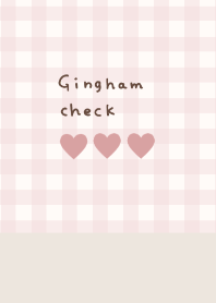 ginghamcheck dusty pink