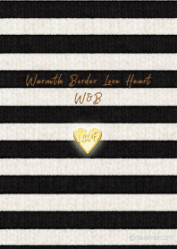 Warmth Border Love Heart W&B