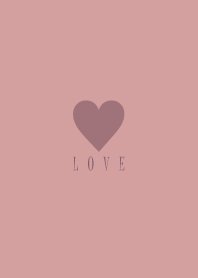 Dusky Pink Heart-LOVE 14
