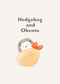 Hedgehog and Obento -beige-