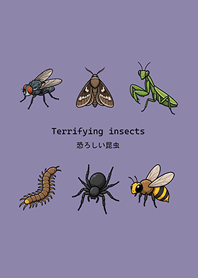 Terrifying insects(Morandi purple)