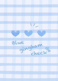 Blue gingham check Theme