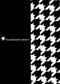 Houndstooth pattern -Black & White-