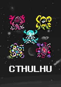 Pixel art cthulhu