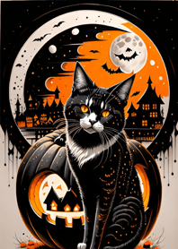 cat halloween fa4cAb