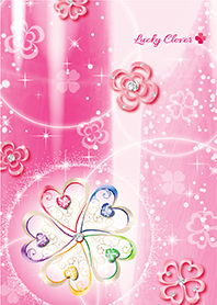 Lucky clover for good luck -Pink-*
