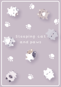 violet Sleeping cat and paws 04_2