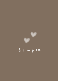 Brownish-greige. Heart.