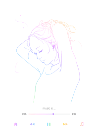 music is.../girl A white.