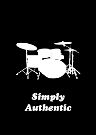 Simply Authentic Drum Black-White