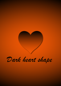 Dark heart shape - Orange 2 -