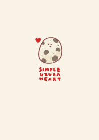 simple quail eggs heart beige
