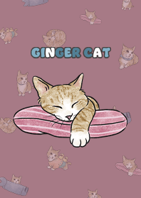 gingercat4 - dark rose