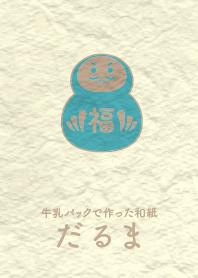 Washi and daruma Ajur blue