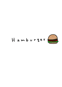 ワンポイント。ハンバーガー。