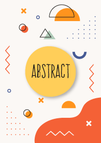 Abstract Geo White Yellow Orange